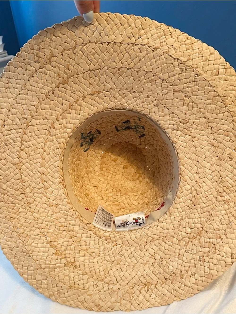 Walt Disney World Straw Hat Beach Vacation Mickey Minnie Mouse Adult OS - Picture 5 of 9